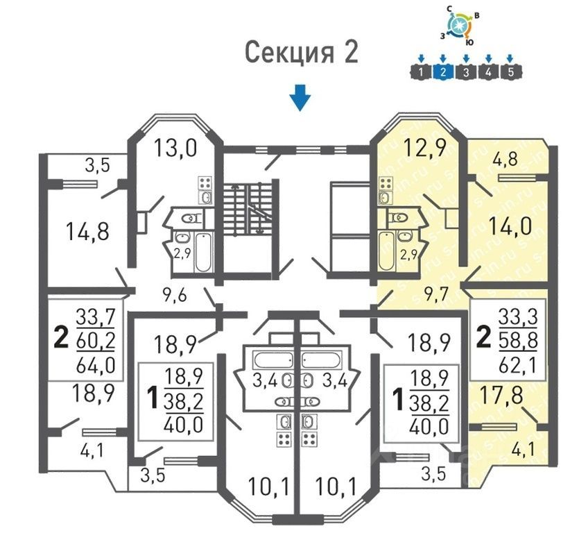 m. Zheleznodorozhnaya: Apartment, 2-rooms